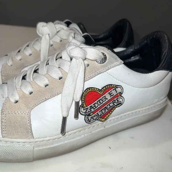 Zadig & Voltaire Heart Logo-patch sneakers - Picture 1 of 3